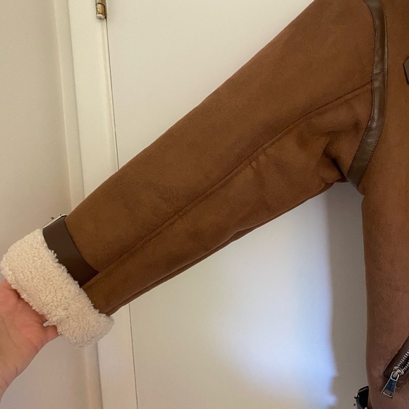 Dynamite Faux Leather Aviator Jacket 🧥 - Picture 4 of 7